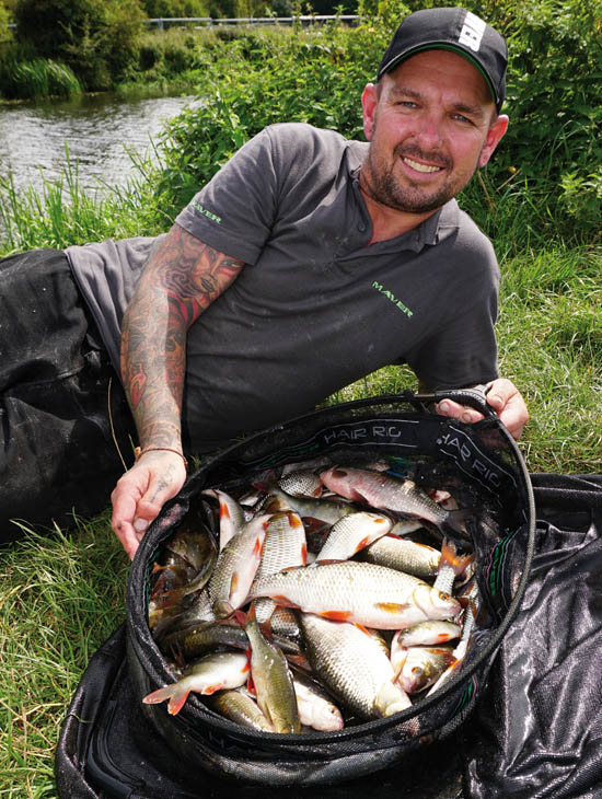 Ed Warren with a superb net of silvers