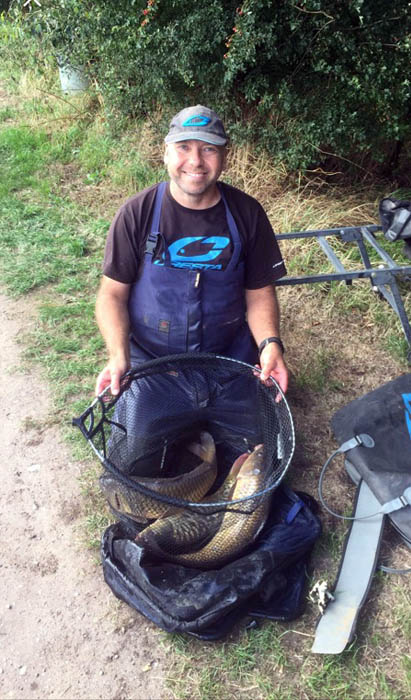 Ray King will part of his winning catch