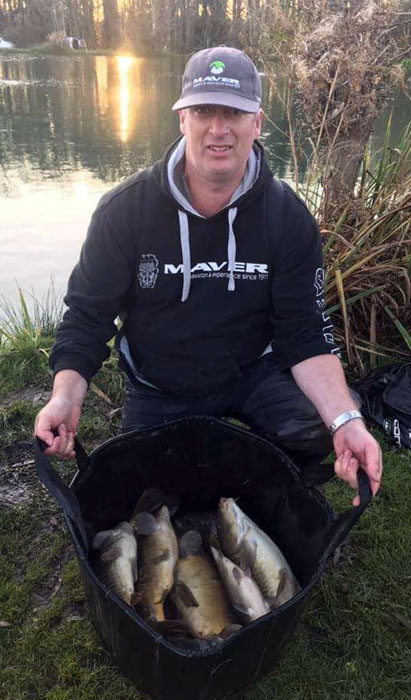 Jason Powell with his final round catch