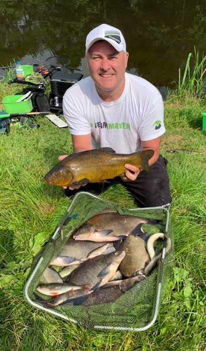 Lee Edwards with his zone winning catch